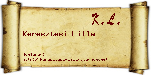 Keresztesi Lilla névjegykártya